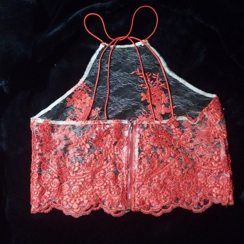Pretty sheer top-Crop top❤HOST PICK❤ - Picture 6 of 6